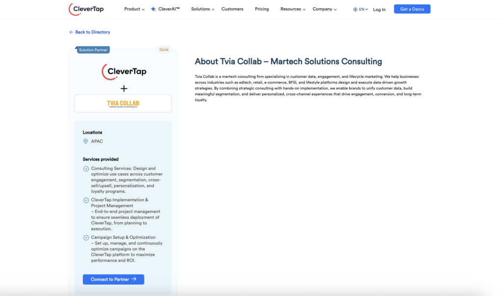 TVIA Collab is a Gold Partner of CleverTap in Vietnam.
