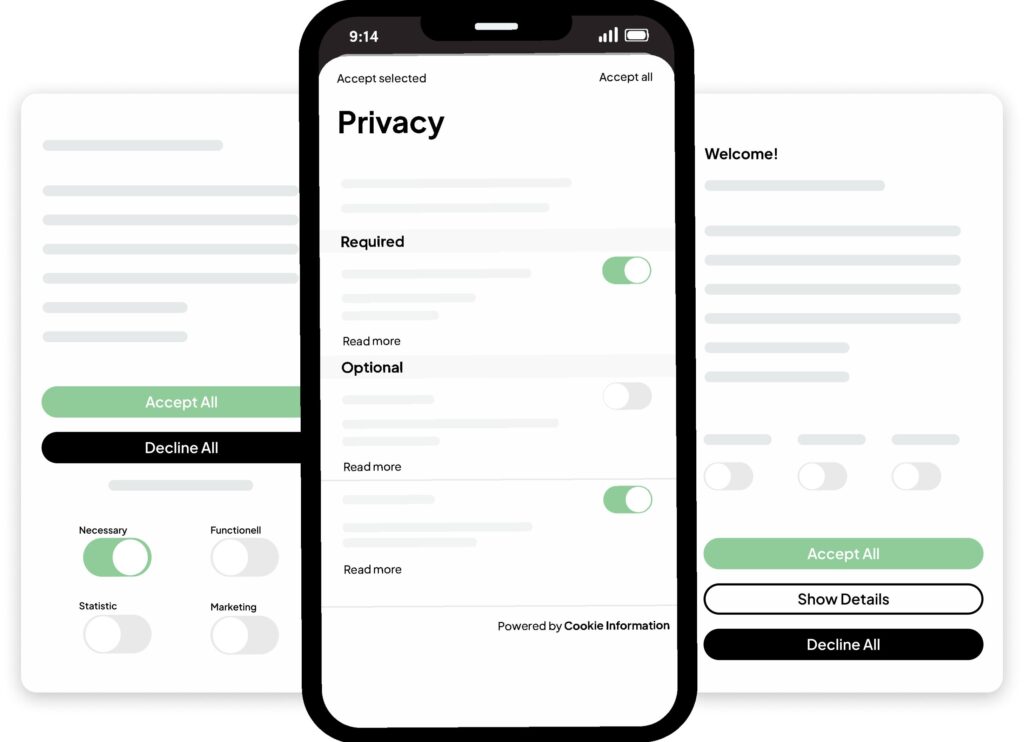 First-party data collection from website and app enabling personalized marketing