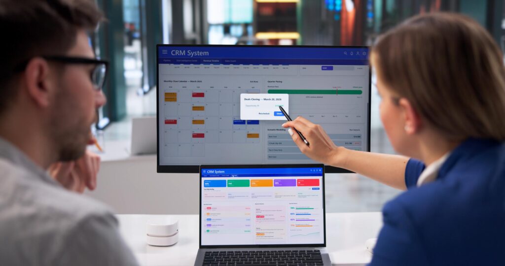 Marketing team managing multiple modular tools and dashboards in a composable stack