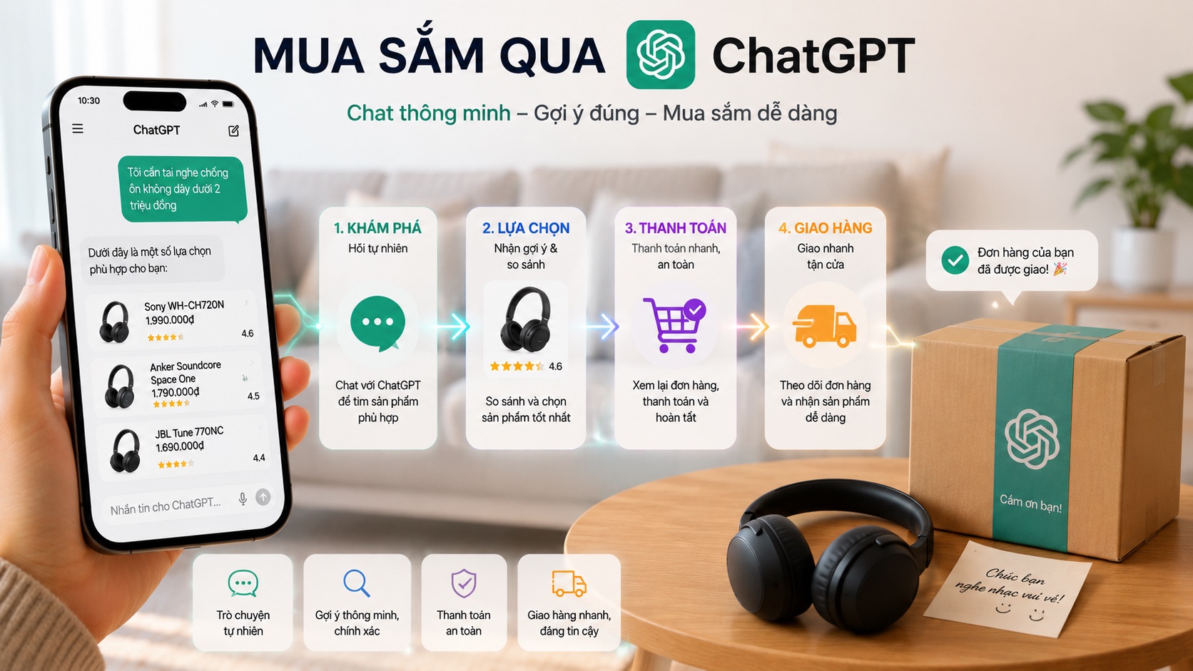 Hành trình mua sắm qua AI search ChatGPT Gemini vs Google truyền thống 2026