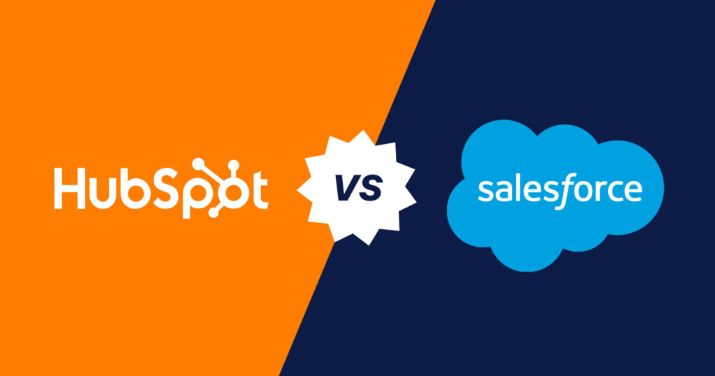 Hình minh họa tích hợp HubSpot và Salesforce để đồng bộ dữ liệu marketing và sales.